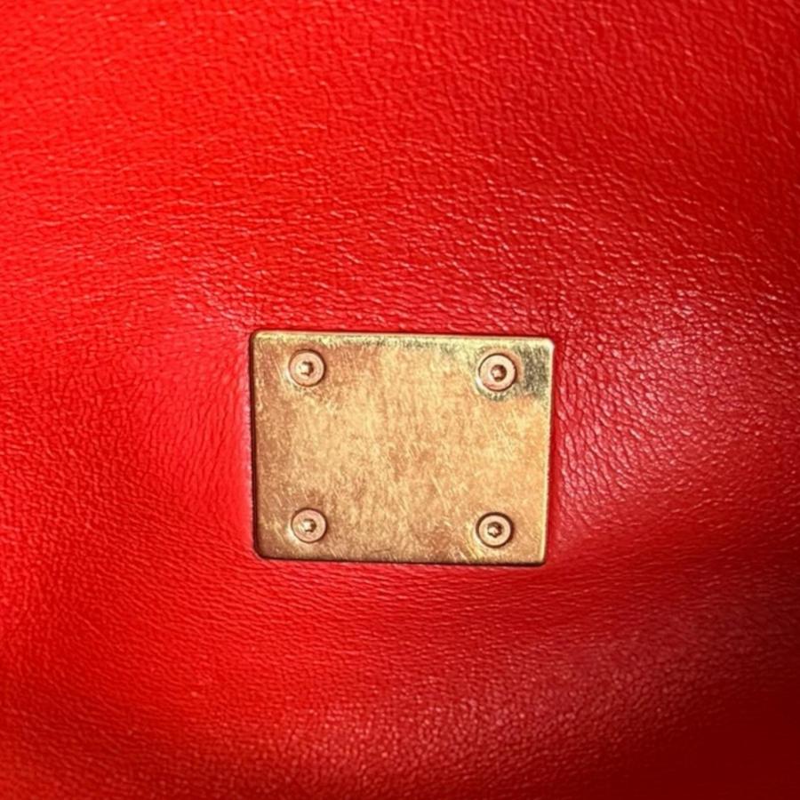 セリーヌ トラペーズ ショルダーバッグ レザー レッド レディース CELINE  中古 CELINE（セリーヌ） トラペーズ ショルダーバッグ レザー レッド