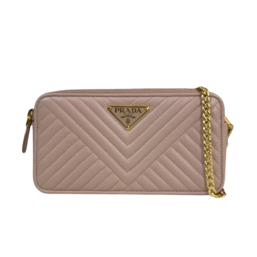プラダ ショルダーバッグ レザー 1DH010 ピンク レディース PRADA  中古 PRADA（プラダ） ショルダーバッグ レザー 1DH010 ピンク レディース