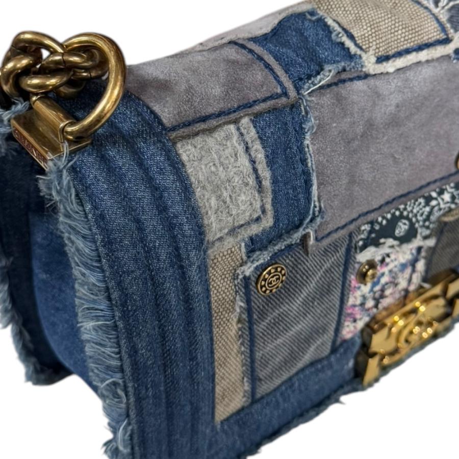 CHANEL ボーイシャネル パッチワークデニム ショルダーバッグ シャネル CHANEL ボーイシャネル パッチワーク デニム ショルダー