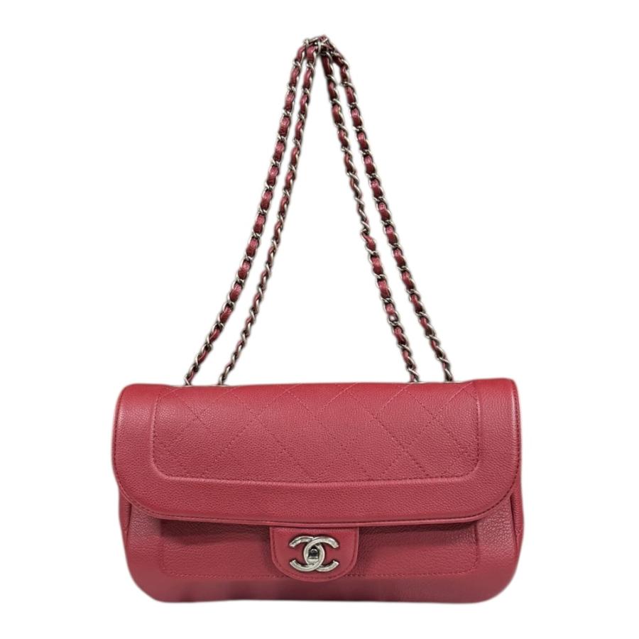 CHANEL（シャネル） マトラッセ ショルダーバッグ レザー レッド 