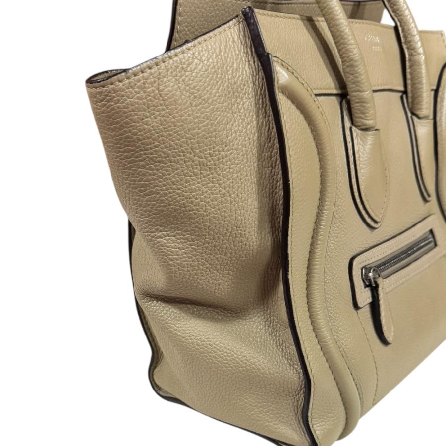 セリーヌ　Céline ベージュ ラゲージ マイクロ ショッパー　デューン セリーヌラゲージ マイクロショッパー デューン レディース