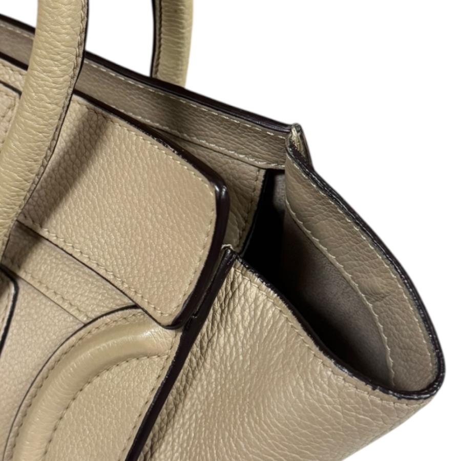 CELINE（セリーヌ） ラゲージ マイクロショッパー ハンドバッグ レザー