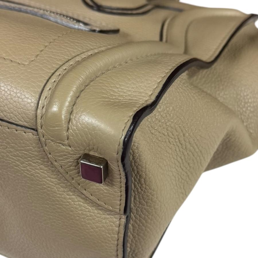 CELINE（セリーヌ） ラゲージ マイクロショッパー ハンドバッグ レザー
