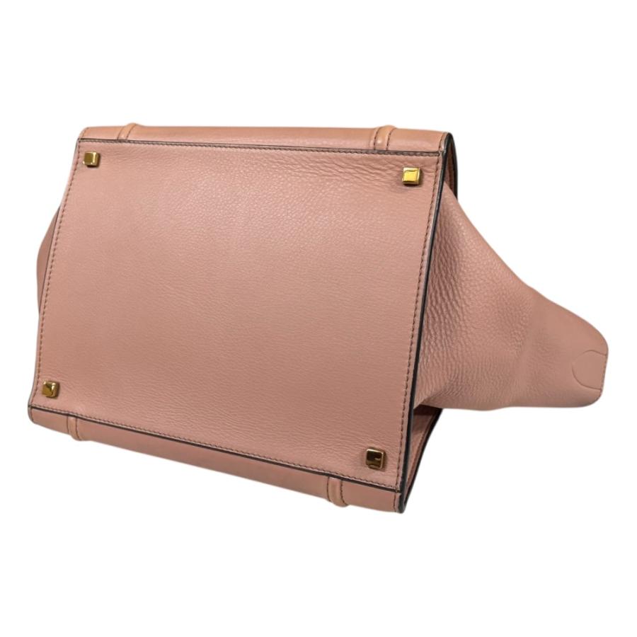 CELINE（セリーヌ） ラゲージ ファントム ハンドバッグ レザー ピンク