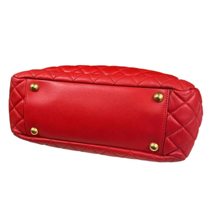 CHANEL（シャネル） マトラッセ トートバッグ ラムスキン レッド