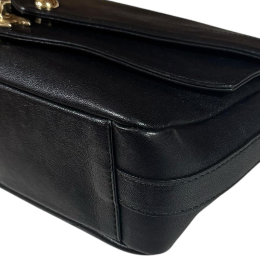 CHANEL シャネル Vステッチ ショルダーバッグ レザー A57470 ブラック