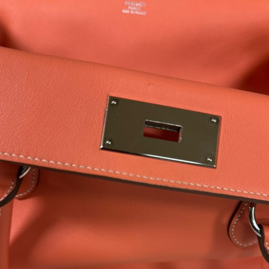 エルメス ツールボックス26 ショルダーバッグ ヴォースイフト オレンジ レディース HERMES  中古 HERMES（エルメス） ツールボックス26 ショルダーバッグ ヴォー