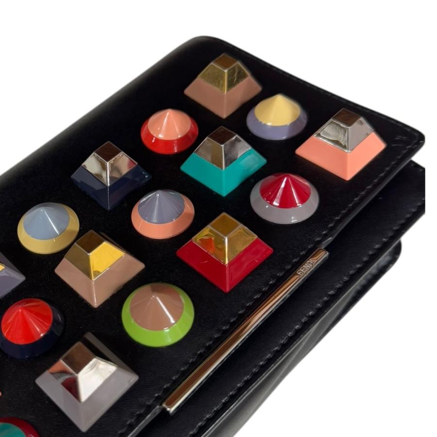 FENDI（フェンディ） マルチスタッズ ショルダーバッグ レザー 8M0346