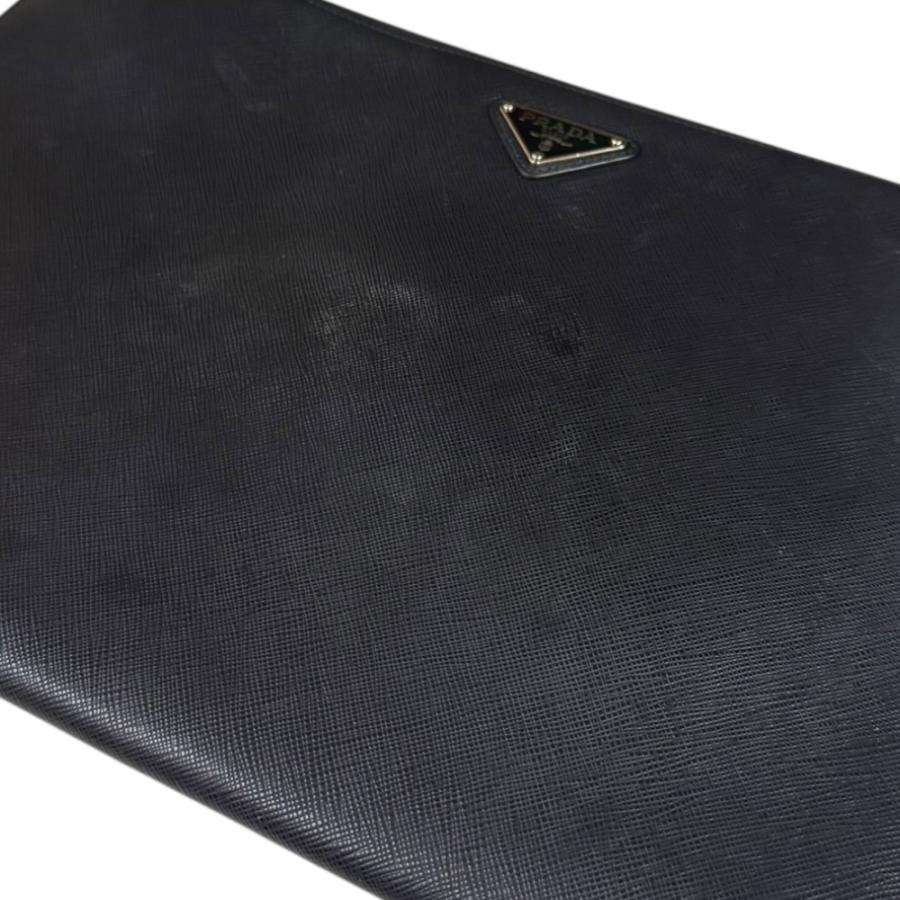 PRADA（プラダ） サフィアーノ クラッチバッグ レザー 2NG001 ブラック