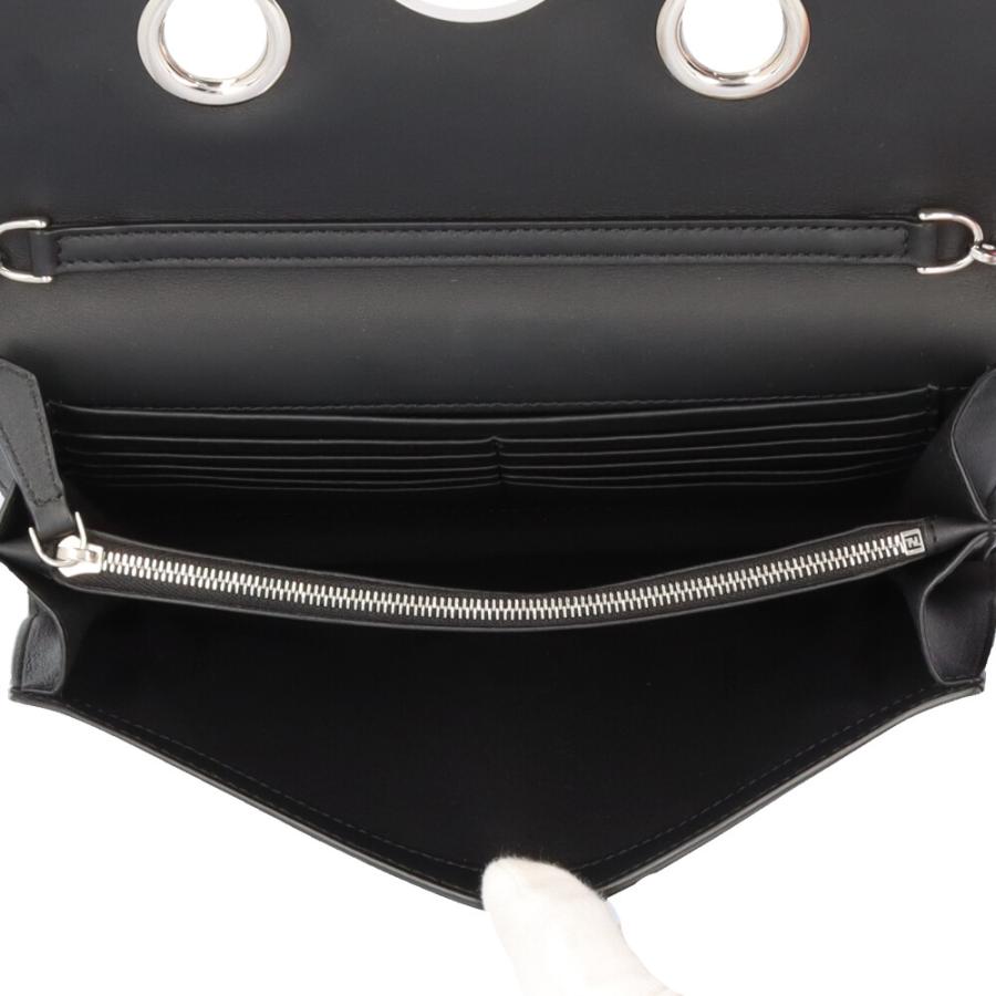 FENDI フェンディ ショルダーバッグ レザー 8BS004 ブラック  