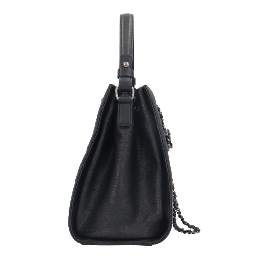 CHANEL（シャネル） CCバケット ショルダーバッグ レザー ブラック 