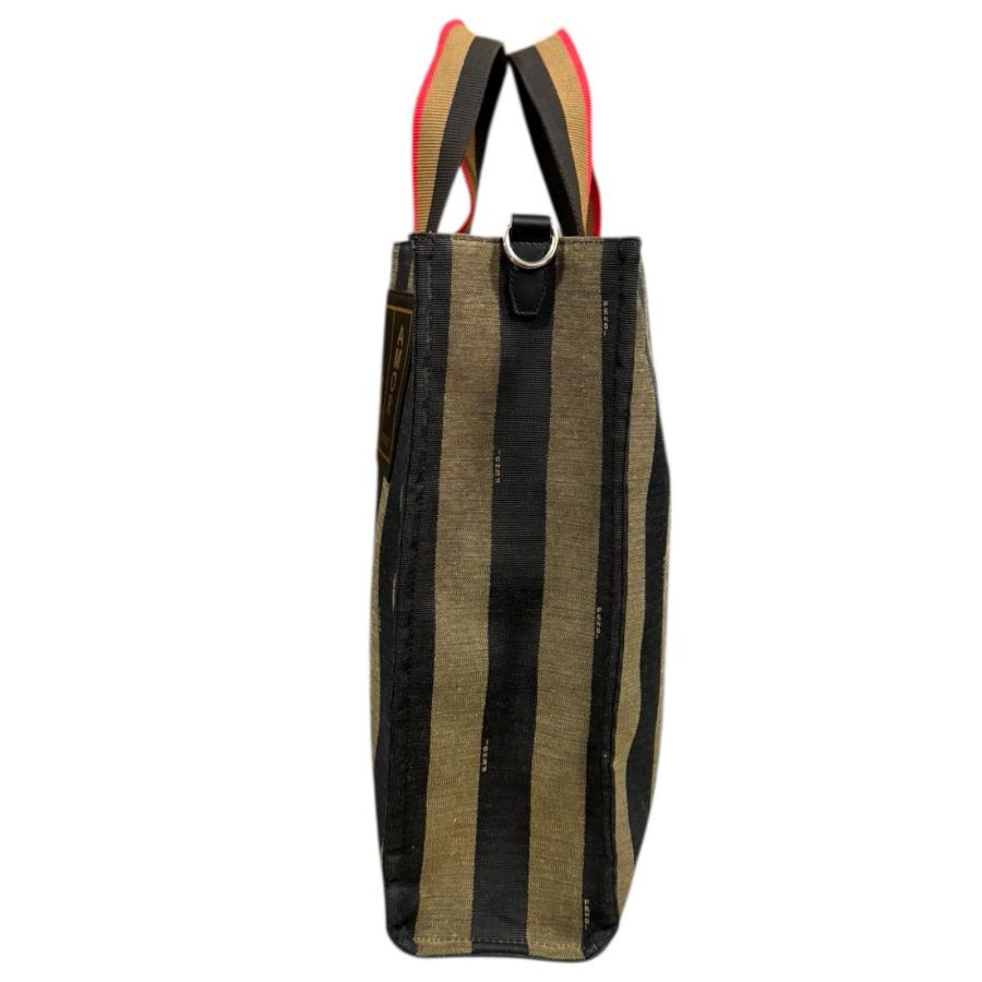 FENDI（フェンディ） ペカン トートバッグ キャンバス 7VA454 ブラウン