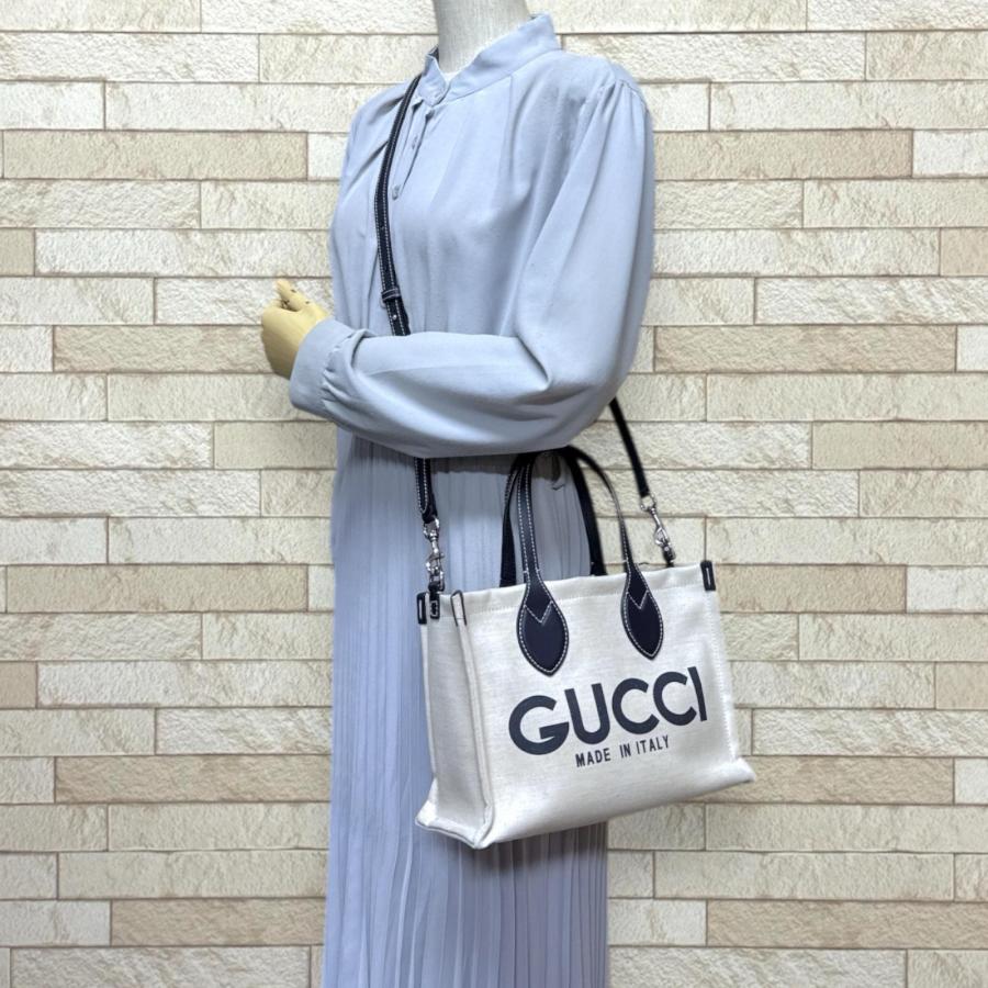 GUCCI（グッチ） 日本限定 プリントトートミ二 ショルダーバッグ
