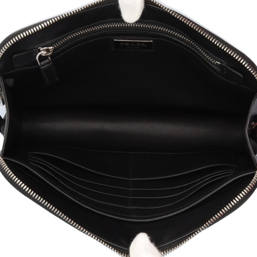 PRADA（プラダ） ジオメトリック柄 サフィアーノ クラッチバッグ