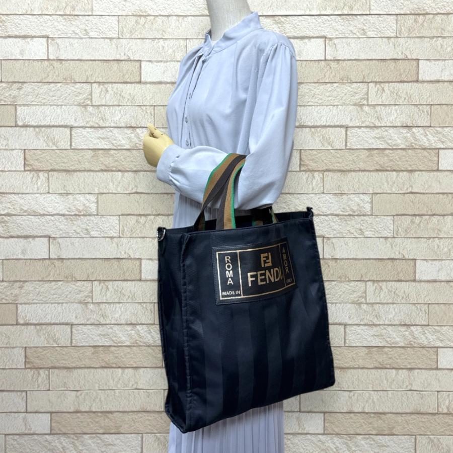 FENDI（フェンディ） ペカン トートバッグ ナイロン 7VA454 ブラック