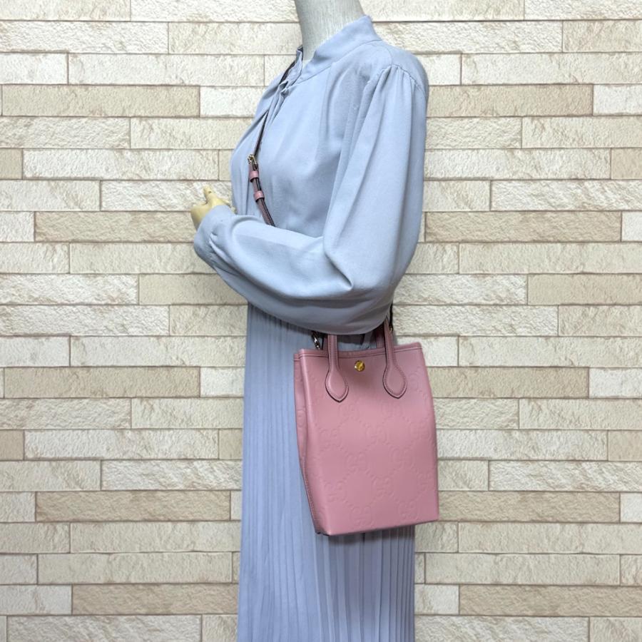 GUCCI（グッチ） GGスーパーミニバッグ GGレザー ショルダーバッグ