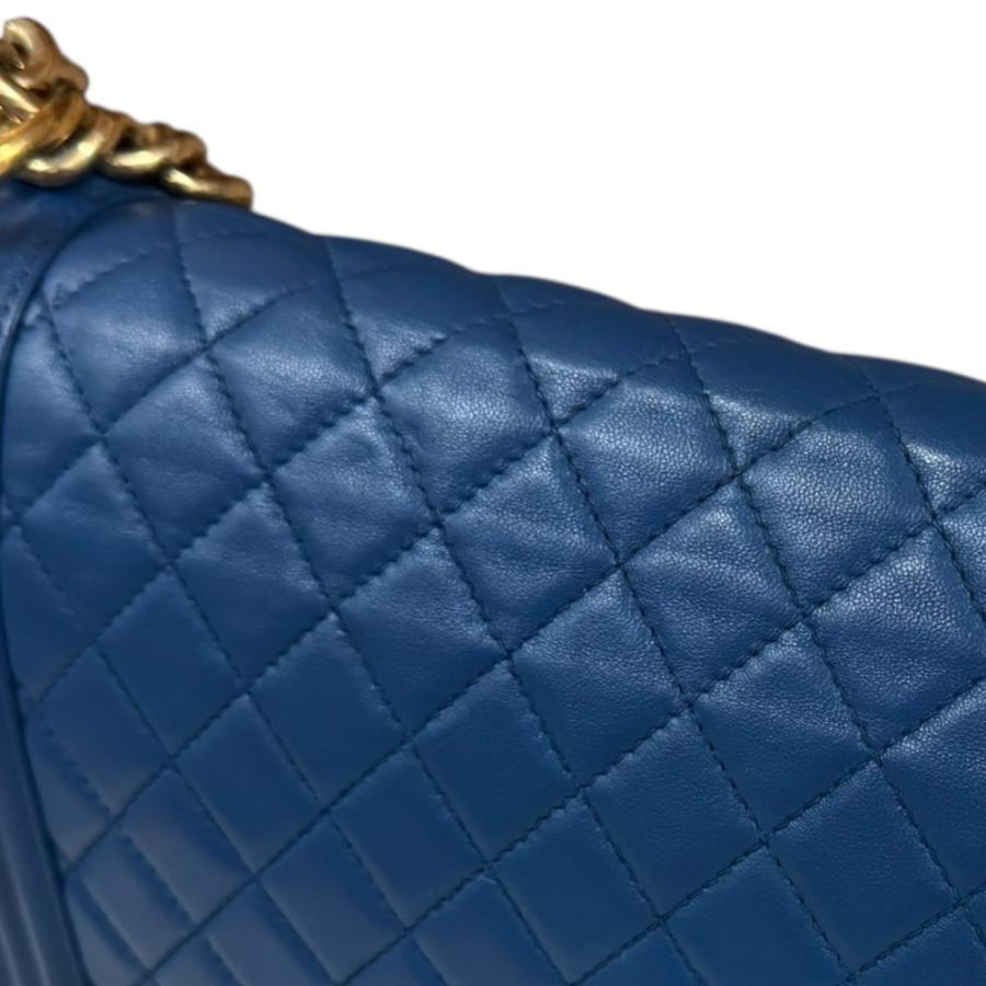 CHANEL（シャネル） ボーイシャネル28 ショルダーバッグ レザー ブルー