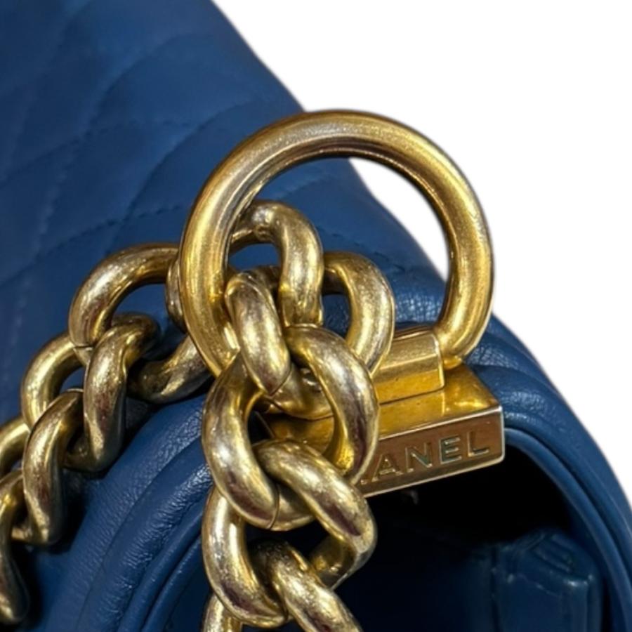 sawa CHANELボーイシャネル 28 ショルダーバッグ ハンドバッグ CHANEL（シャネル） ボーイシャネル28 ショルダーバッグ レザー ブルー