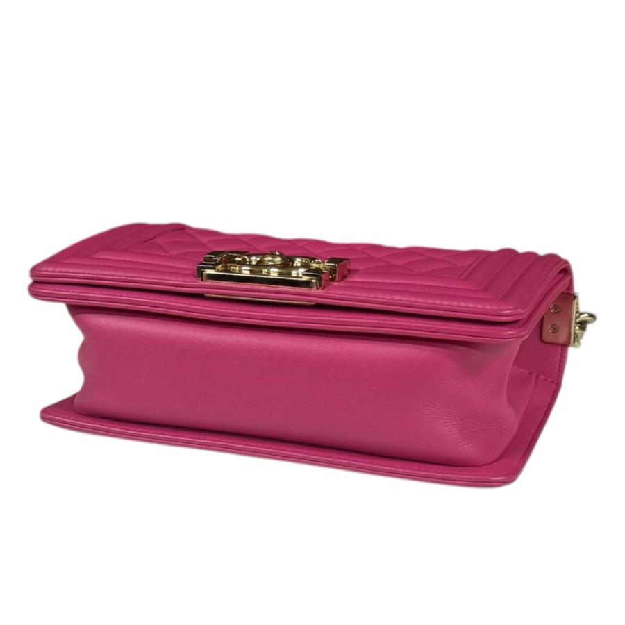 シャネル ボーイシャネル ショルダーバッグ レザー A67085 ピンク レディース CHANEL  中古 CHANEL（シャネル） ボーイシャネル ショルダーバッグ レザー A67085