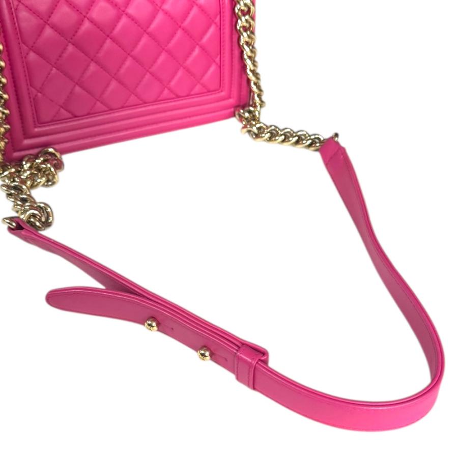 シャネル ボーイシャネル ショルダーバッグ レザー A67085 ピンク レディース CHANEL  中古 CHANEL（シャネル） ボーイシャネル ショルダーバッグ レザー A67085