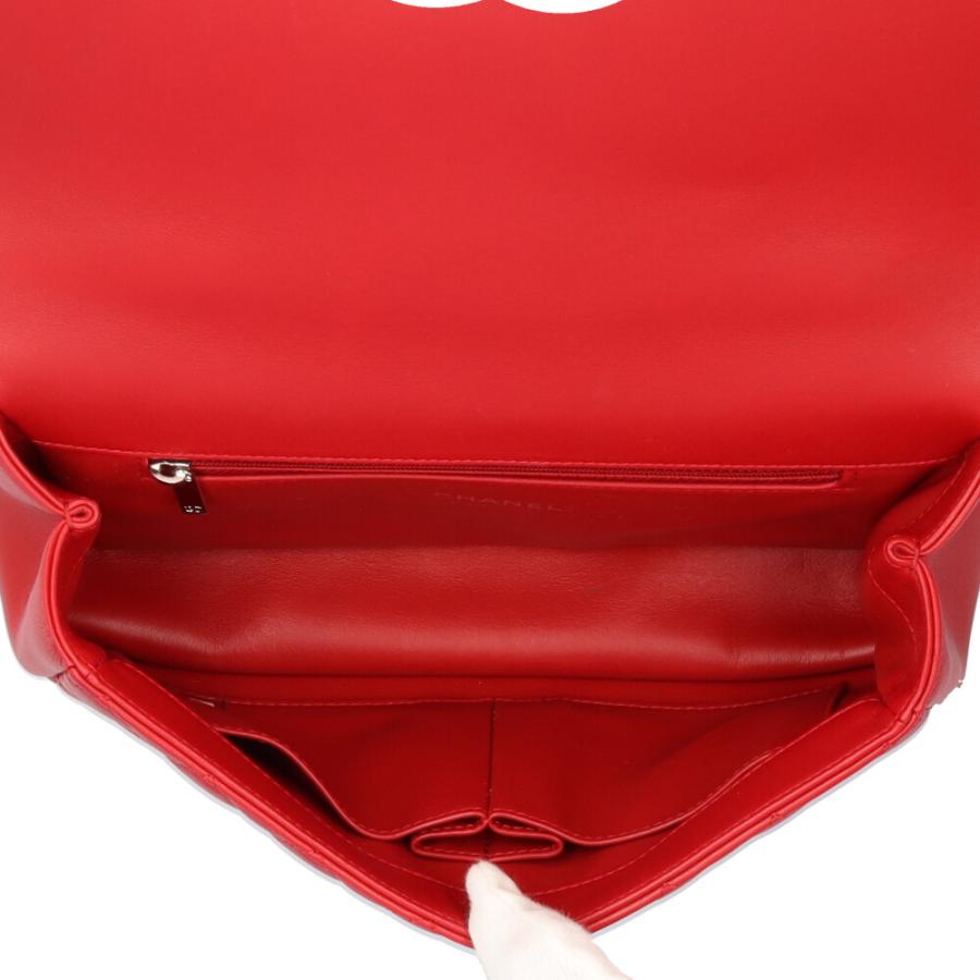 シャネル CCフィリグリー マトラッセ ショルダーバッグ レザー レッド レディース CHANEL  中古 CHANEL（シャネル） CCフィリグリー マトラッセ ショルダーバッグ
