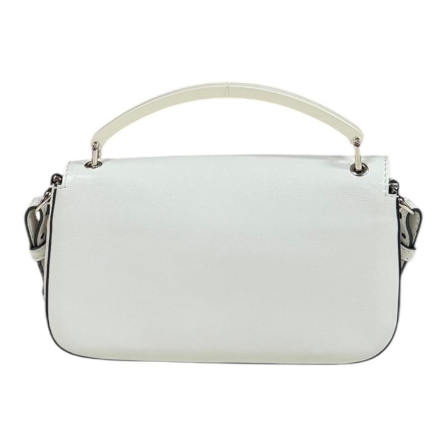 フェンディ バケットフォンポーチ ショルダーバッグ レザー 7AS142 ホワイト レディース FENDI  中古 FENDI（フェンディ） バケットフォンポーチ ショルダーバッグ レザー