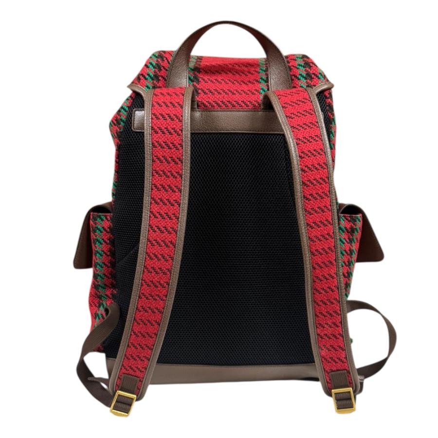 GUCCI（グッチ） ハウンドトゥース＆ストライプ リュック・デイパック
