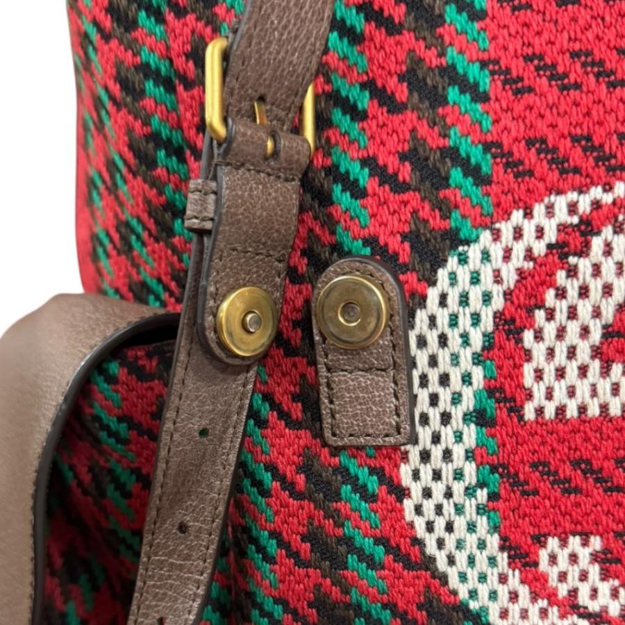 GUCCI（グッチ） ハウンドトゥース＆ストライプ リュック・デイパック