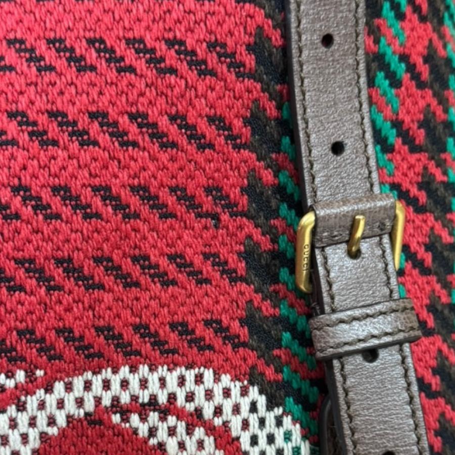 GUCCI（グッチ） ハウンドトゥース＆ストライプ リュック・デイパック