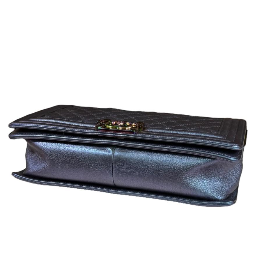 シャネル ボーイシャネル ショルダーバッグ レザー A92193 パープル レディース CHANEL  中古 CHANEL（シャネル） ボーイシャネル ショルダーバッグ レザー A92193