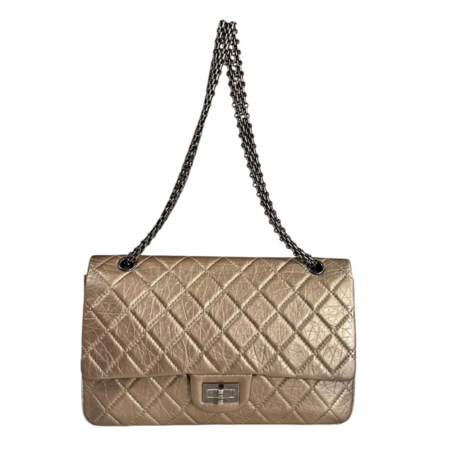 CHANEL（シャネル） マトラッセ2.55 ショルダーバッグ レザー ゴールド