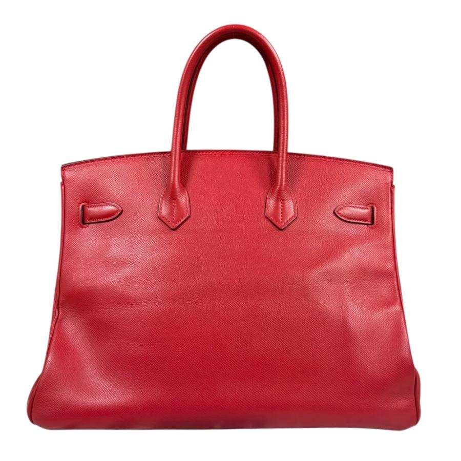 HERMES ハンドバッグ レッド　35 HERMES（エルメス） バーキン35 ハンドバッグ ヴォーエプソン レッド