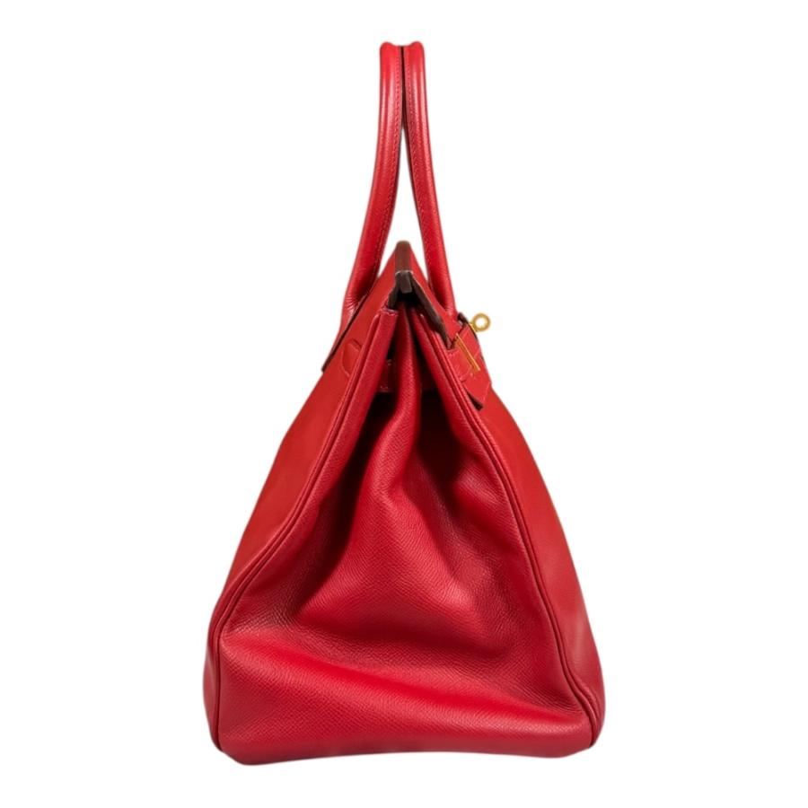 HERMES（エルメス） バーキン35 ハンドバッグ ヴォーエプソン レッド