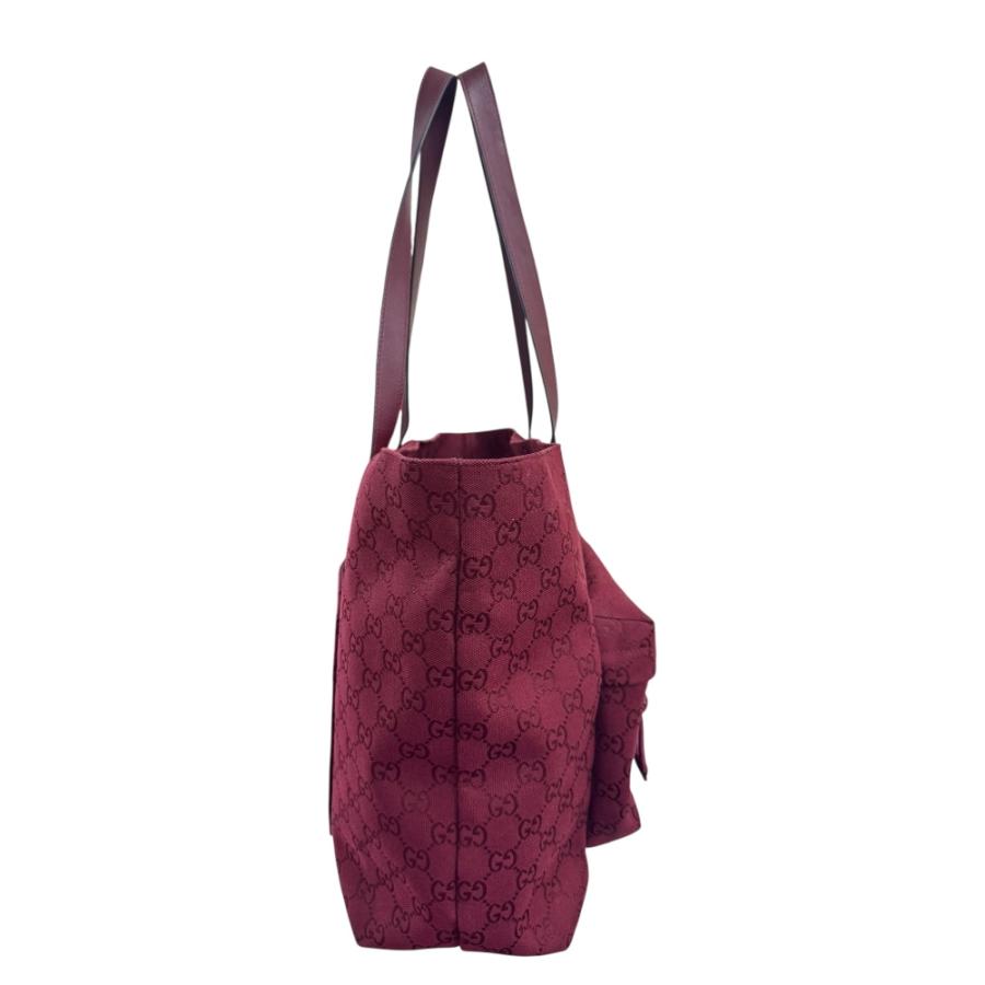 GUCCI（グッチ） トートバッグ GGキャンバス 802166 レッド レディース