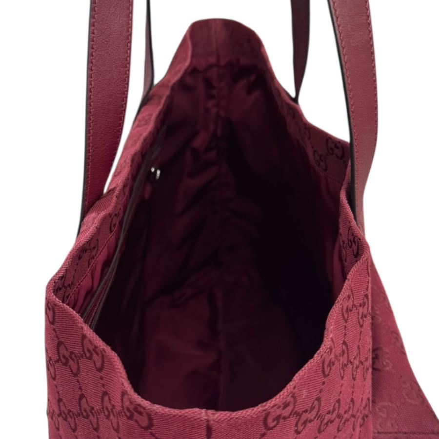 GUCCI（グッチ） トートバッグ GGキャンバス 802166 レッド レディース
