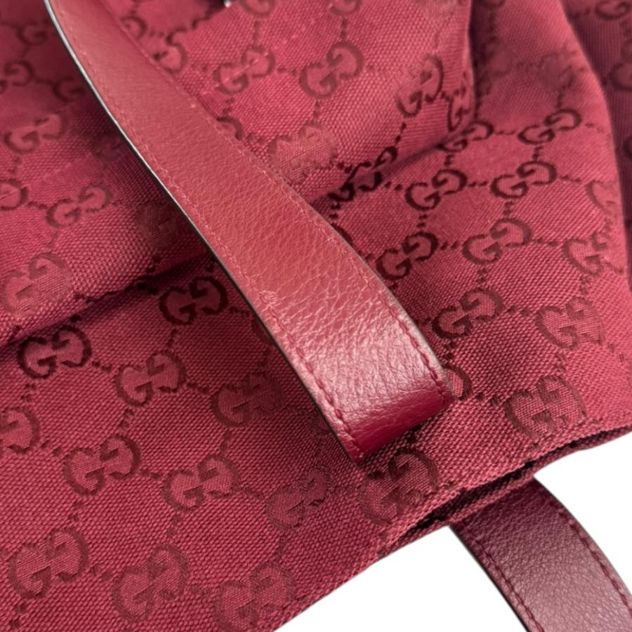 GUCCI（グッチ） トートバッグ GGキャンバス 802166 レッド レディース