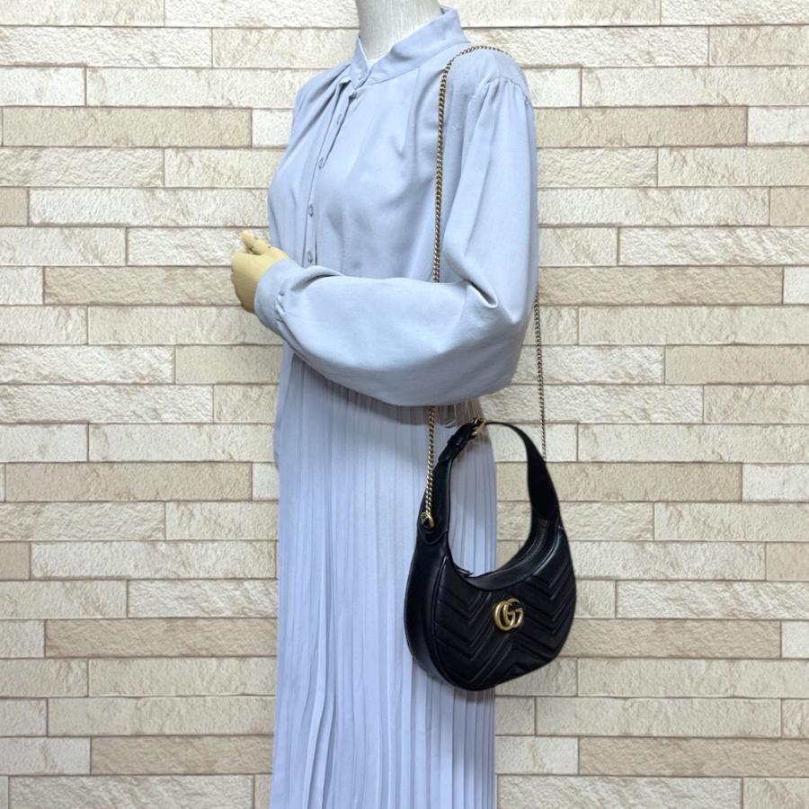 GUCCI（グッチ） GGマーモント ショルダーバッグ レザー 699514