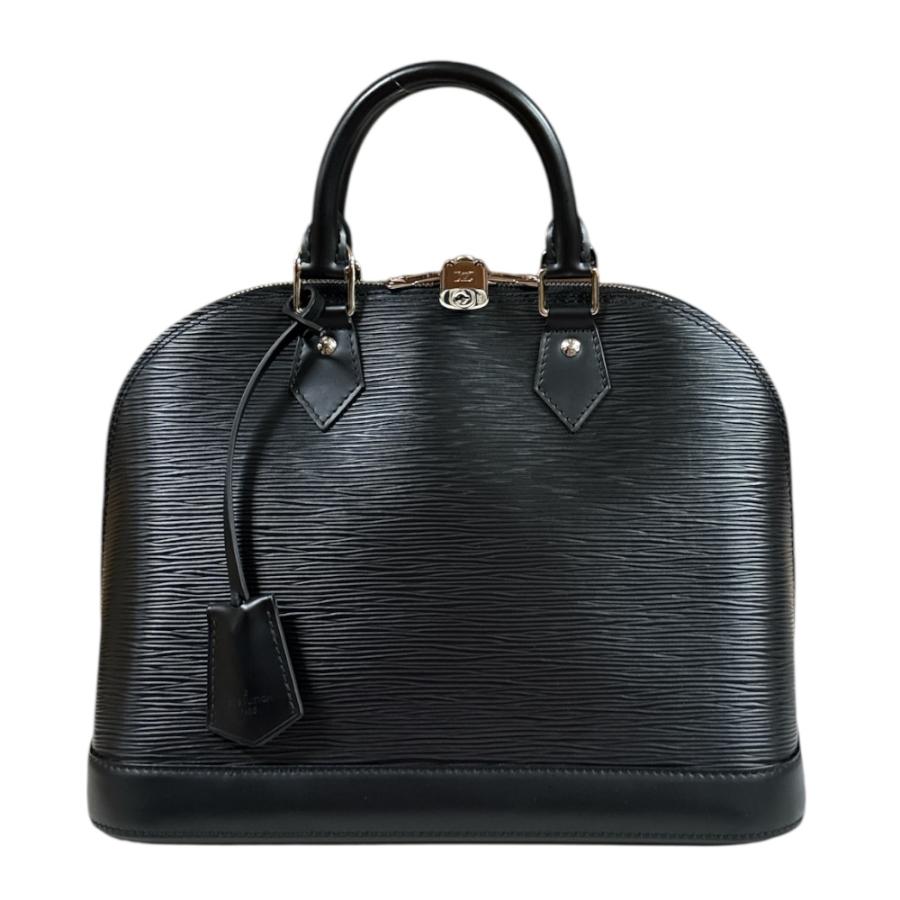 lvブラック レザー ハンドバッグ 美品】Louis Vuitton エピレザー ブラック ハンドバッグ