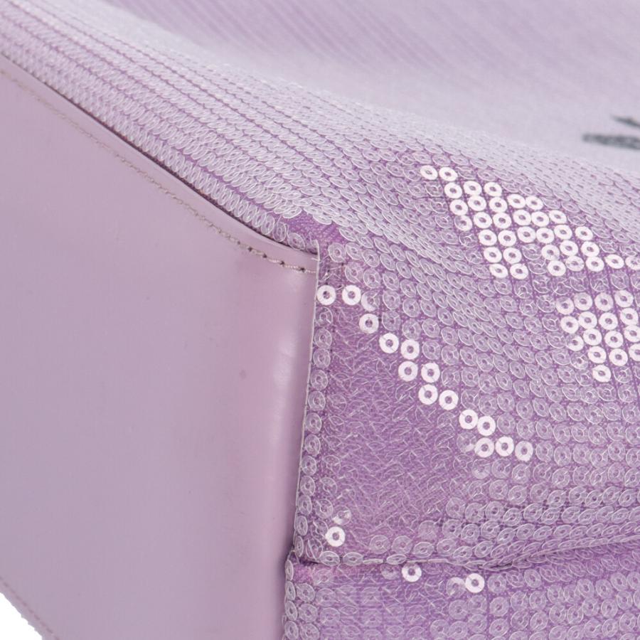 PRADA（プラダ） メッシュ トートバッグ スパンコール 1BG416 パープル