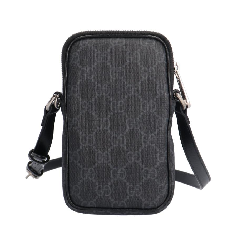 グッチ インターロッキングG GGスプリーム ショルダーバッグ GGスプリームキャンバス 700959 ブラック ユニセックス GUCCI  中古 GUCCI（グッチ） インターロッキングG GGスプリーム ショルダーバッグ