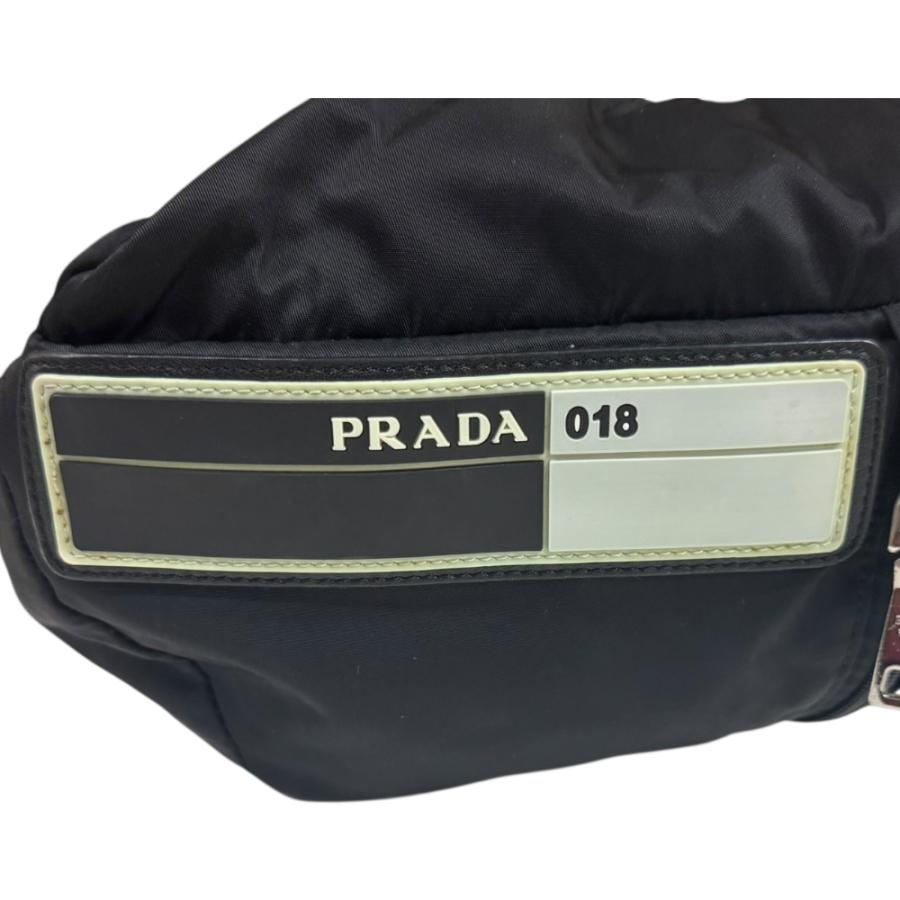 PRADA（プラダ） ボディバッグ ナイロン 2VL004 ブラック メンズ 中古