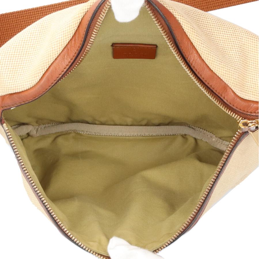 GUCCI（グッチ） ヴィンテージキャンバスベルトバッグ シェリーライン