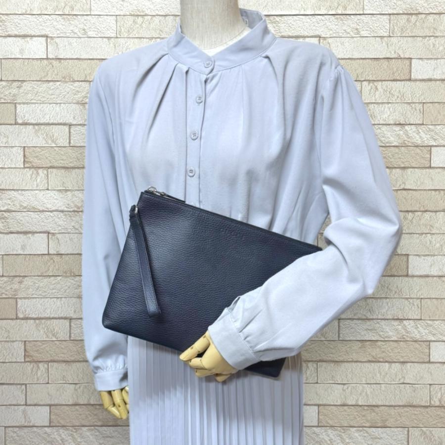 GUCCI（グッチ） セカンドバッグ レザー 546532 ネイビー メンズ 中古