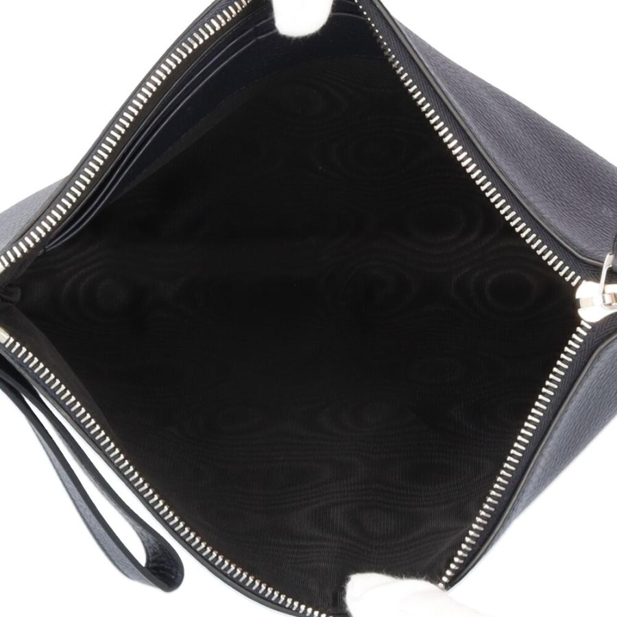 GUCCI（グッチ） セカンドバッグ レザー 546532 ネイビー メンズ 中古