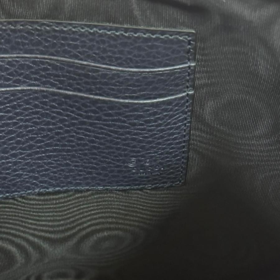 GUCCI（グッチ） セカンドバッグ レザー 546532 ネイビー メンズ 中古