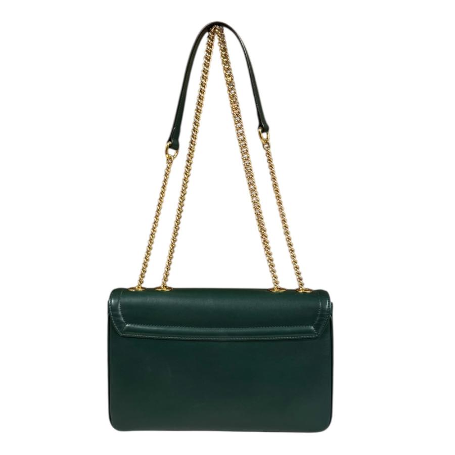 グッチ ラジャ ショルダーバッグ レザー 537241 グリーン レディース GUCCI  中古 GUCCI（グッチ） ラジャ ショルダーバッグ レザー 537241 グリーン
