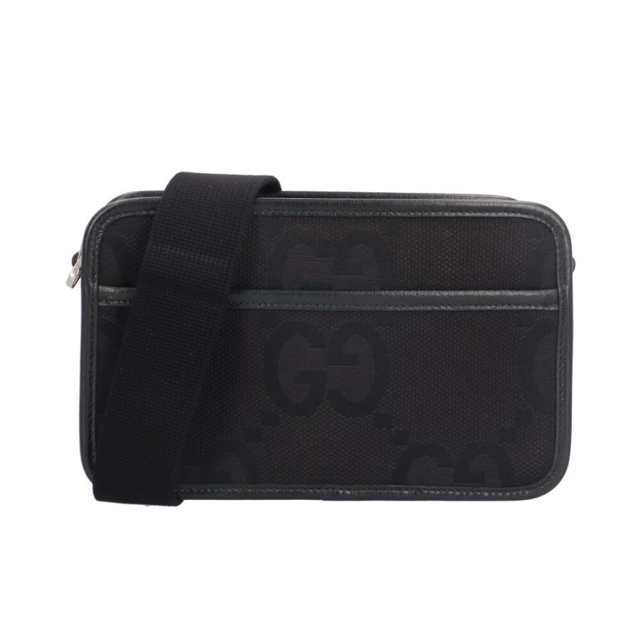 GUCCI GG柄 ショルダーバッグ ブラック GUCCI（グッチ） ジャンボGG ショルダーバッグ GGキャンバス 696075