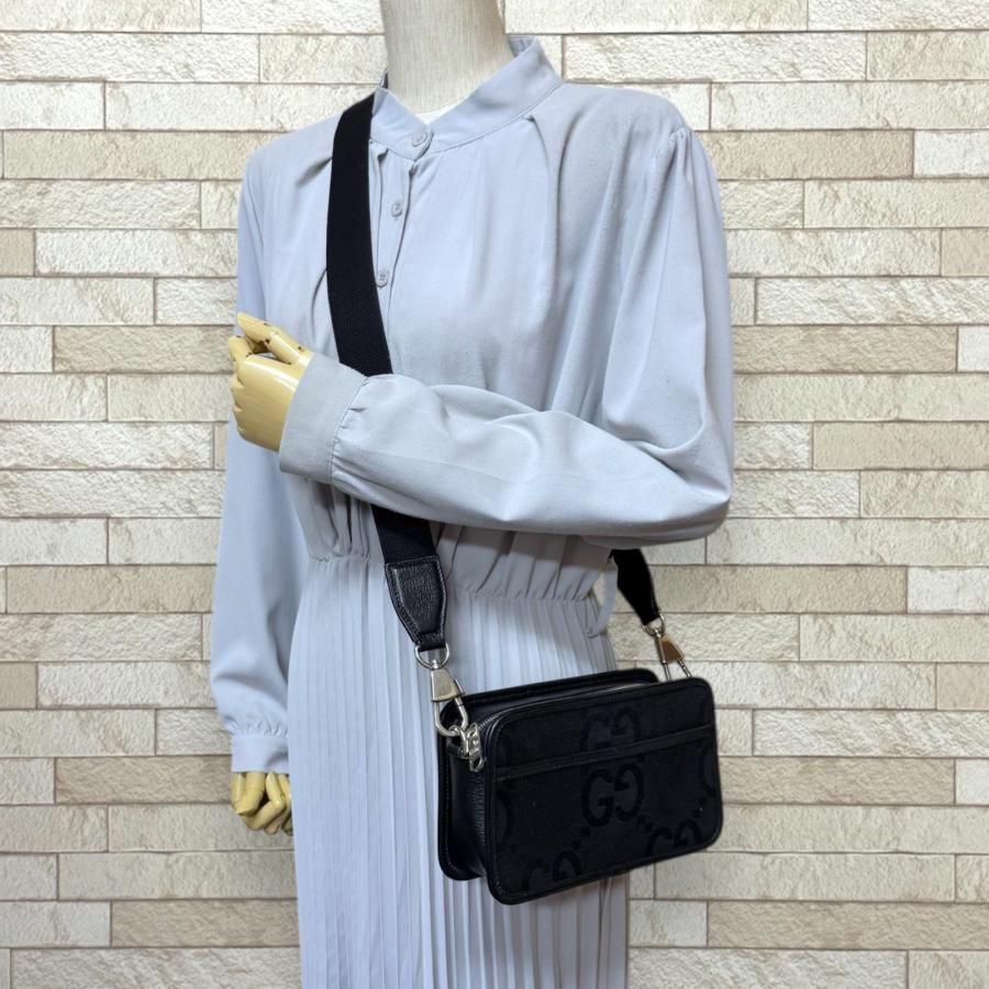 GUCCI（グッチ） ジャンボGG ショルダーバッグ GGキャンバス 696075