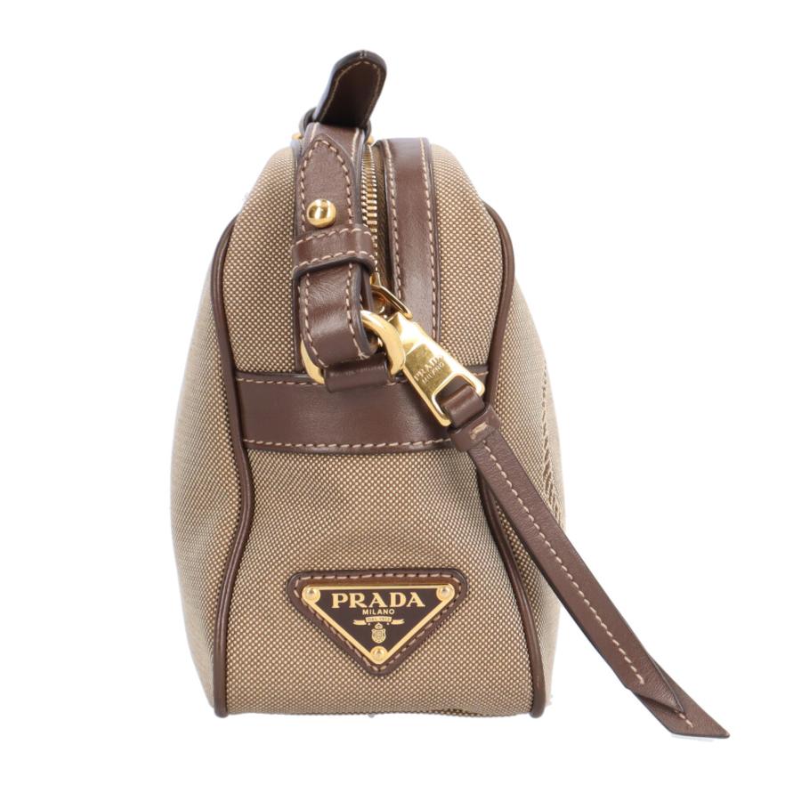 PRADA（プラダ） ロゴ ジャガード ショルダーバッグ キャンバス 1BH089