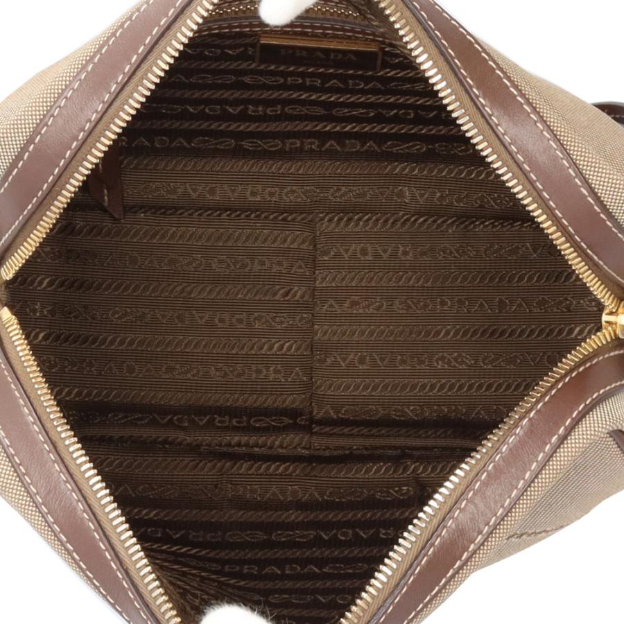 PRADA（プラダ） ロゴ ジャガード ショルダーバッグ キャンバス 1BH089